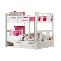 Pulse Wood Full Over Full Bunk Bed with Storage