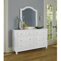 Cottage 8-Drawer Dresser with Mirror