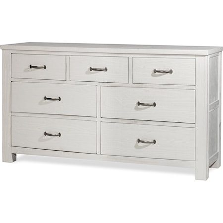 Transitional 7-Drawer Dresser