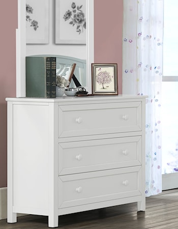 Drawer Chest and Mirror Set