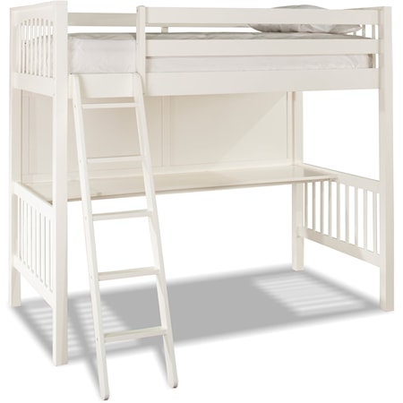 Mission Twin Loft Bed with Desk