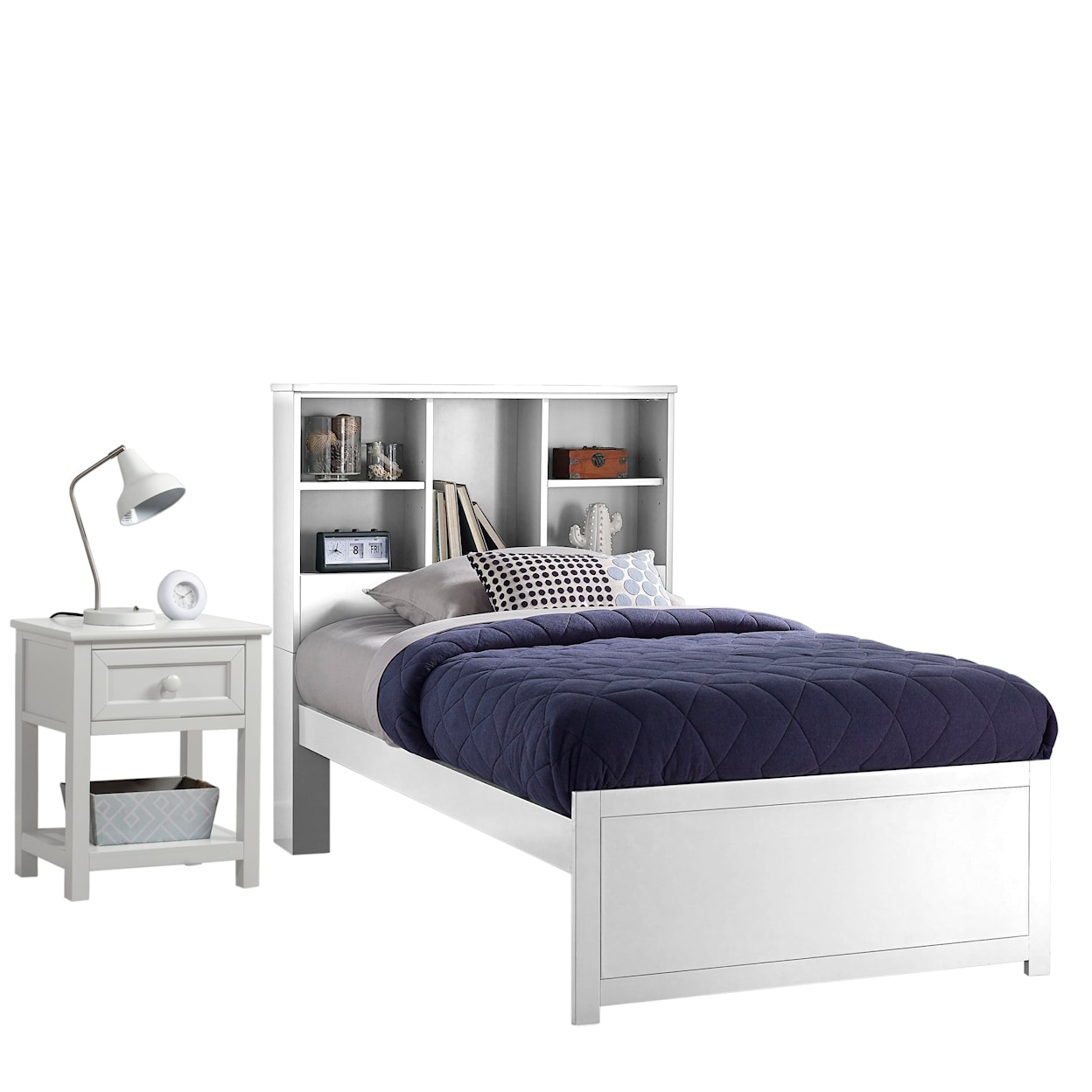 NE Kids Caspian Twin Bookcase Bed