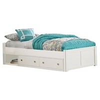 Pulse Wood Twin Platform Bed with Storage