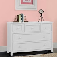 Casual 48" Dresser with 5 Drawers