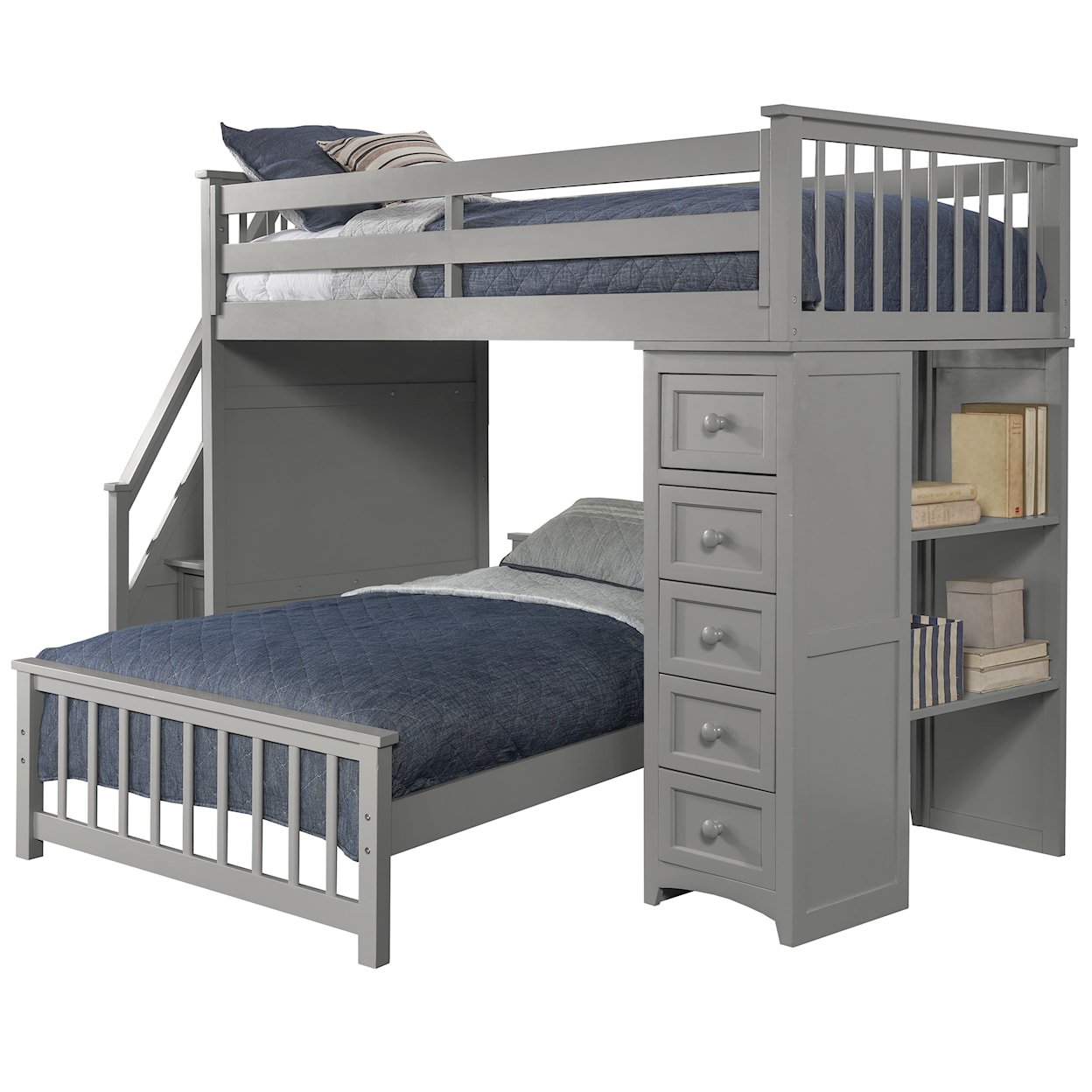 NE Kids Schoolhouse 4.0 Loft and Bunk Bed
