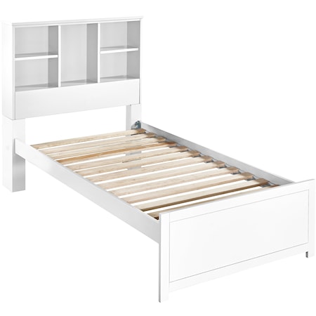 Contemporary Twin Bookcase Bed