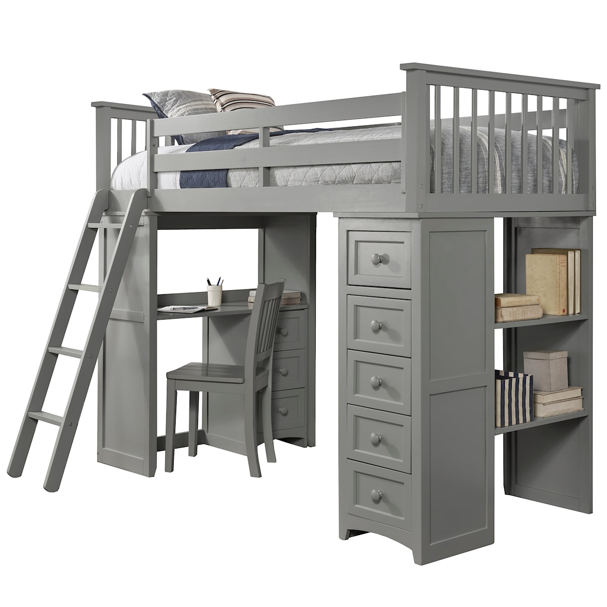 NE Kids Schoolhouse 4.0 Loft and Bunk Bed