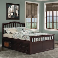 Finley Mission Full Size Captain's Bed with Storage