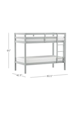 NE Kids Caspian Contemporary Full Loft Bed