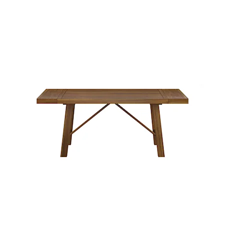 Farmhouse Rectangular Dining Table with Table Leaves
