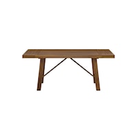 Farmhouse Rectangular Dining Table with Table Leaves