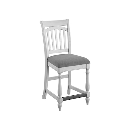 Slat Back Counter Height Barstool