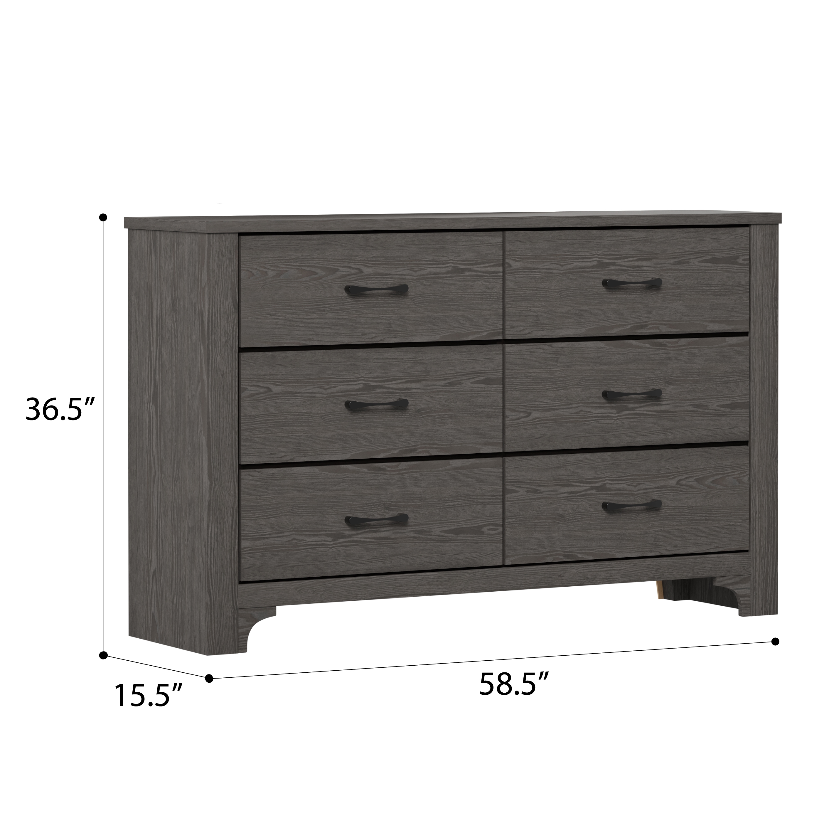 Emerald Thompson 6-Drawer Dresser