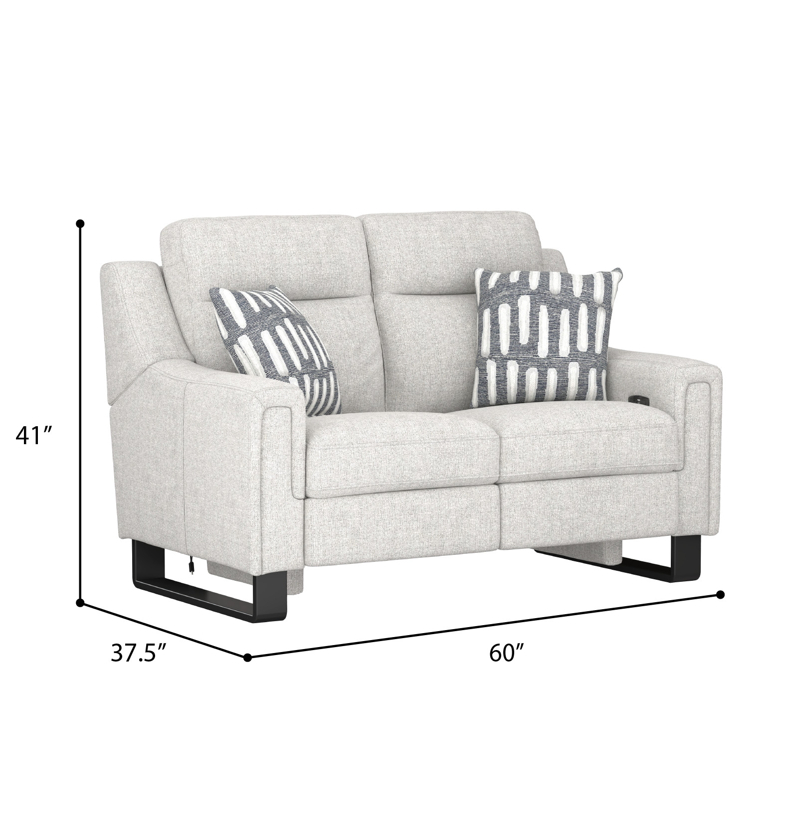 Dual Power Loveseat
