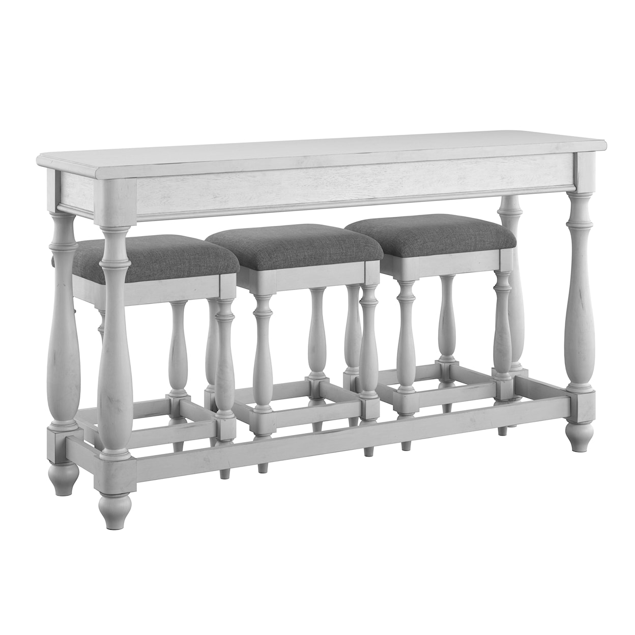 Emerald New Haven Sofa Table With Three Stools