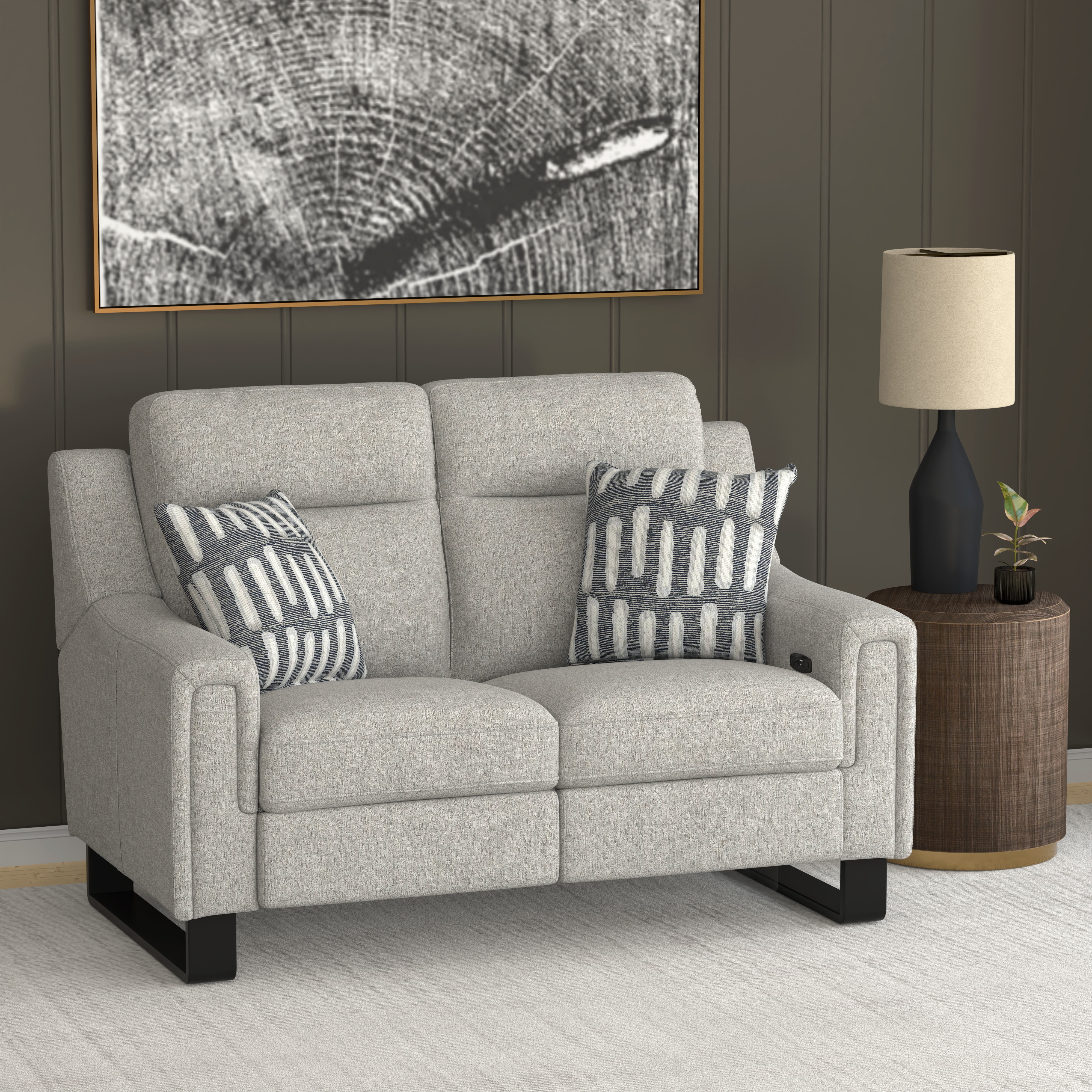 Emerald Teagan Dual Power Loveseat