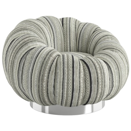 Pumpkin Swivel Accent Chair