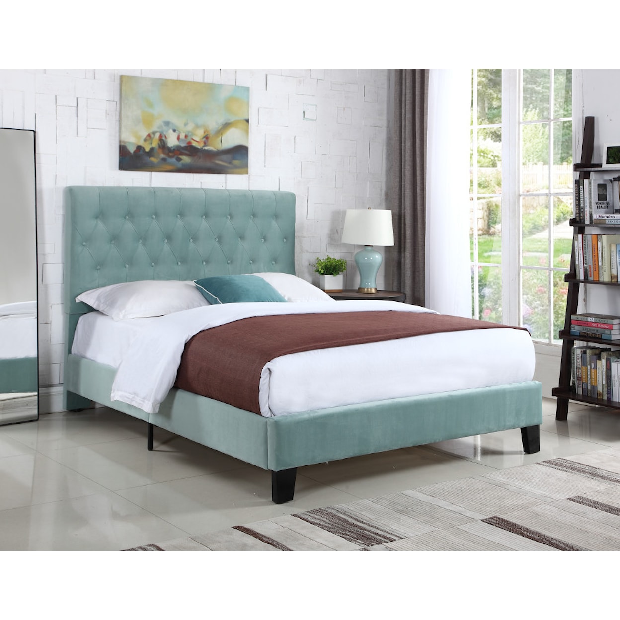 Emerald Amelia California King Upholstered Bed