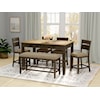 Emerald Sarasota 6 Piece Gathering Height Table Set