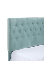Emerald Amelia Transitional Tufted California King Bed