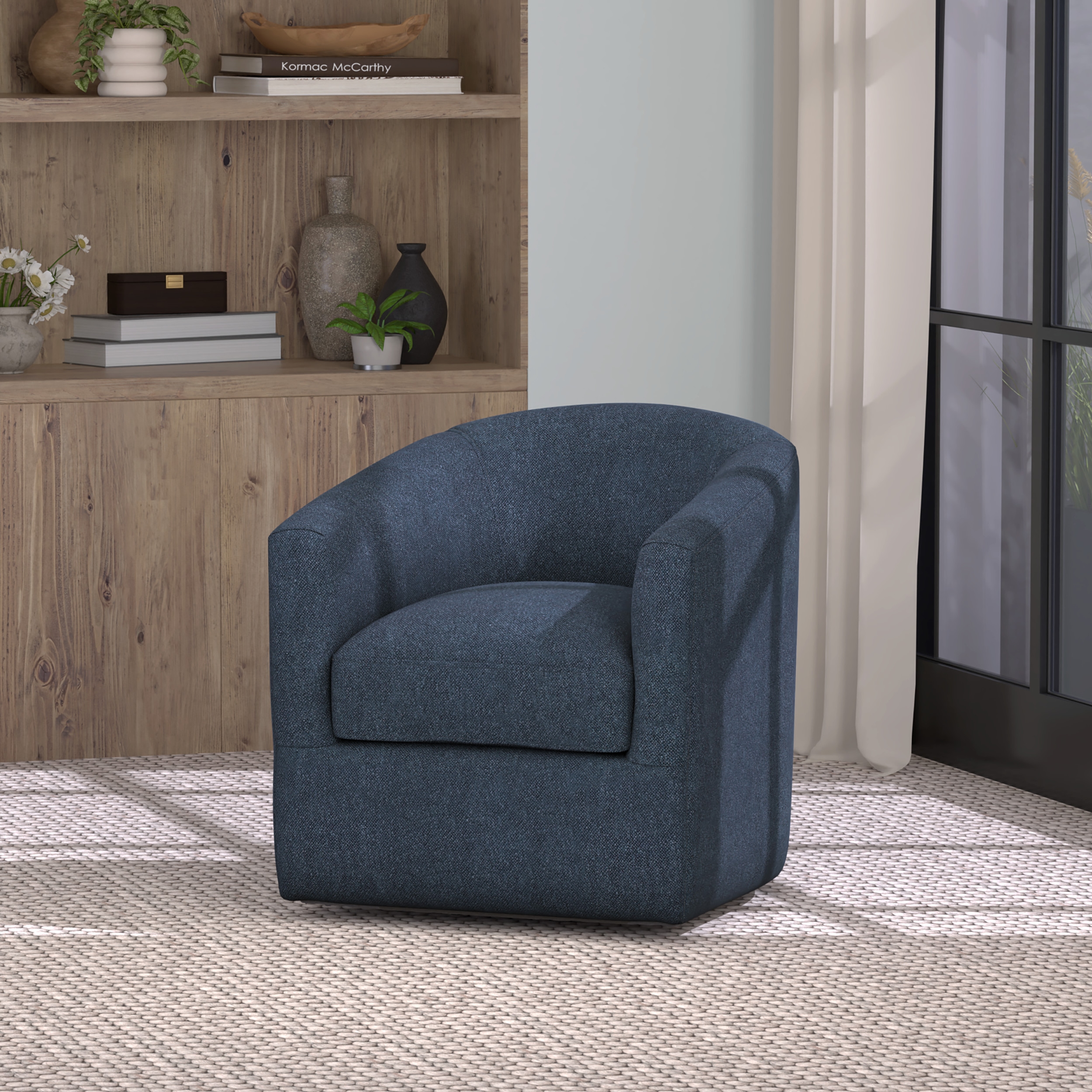 Emerald Oliver Swivel Accent Chair
