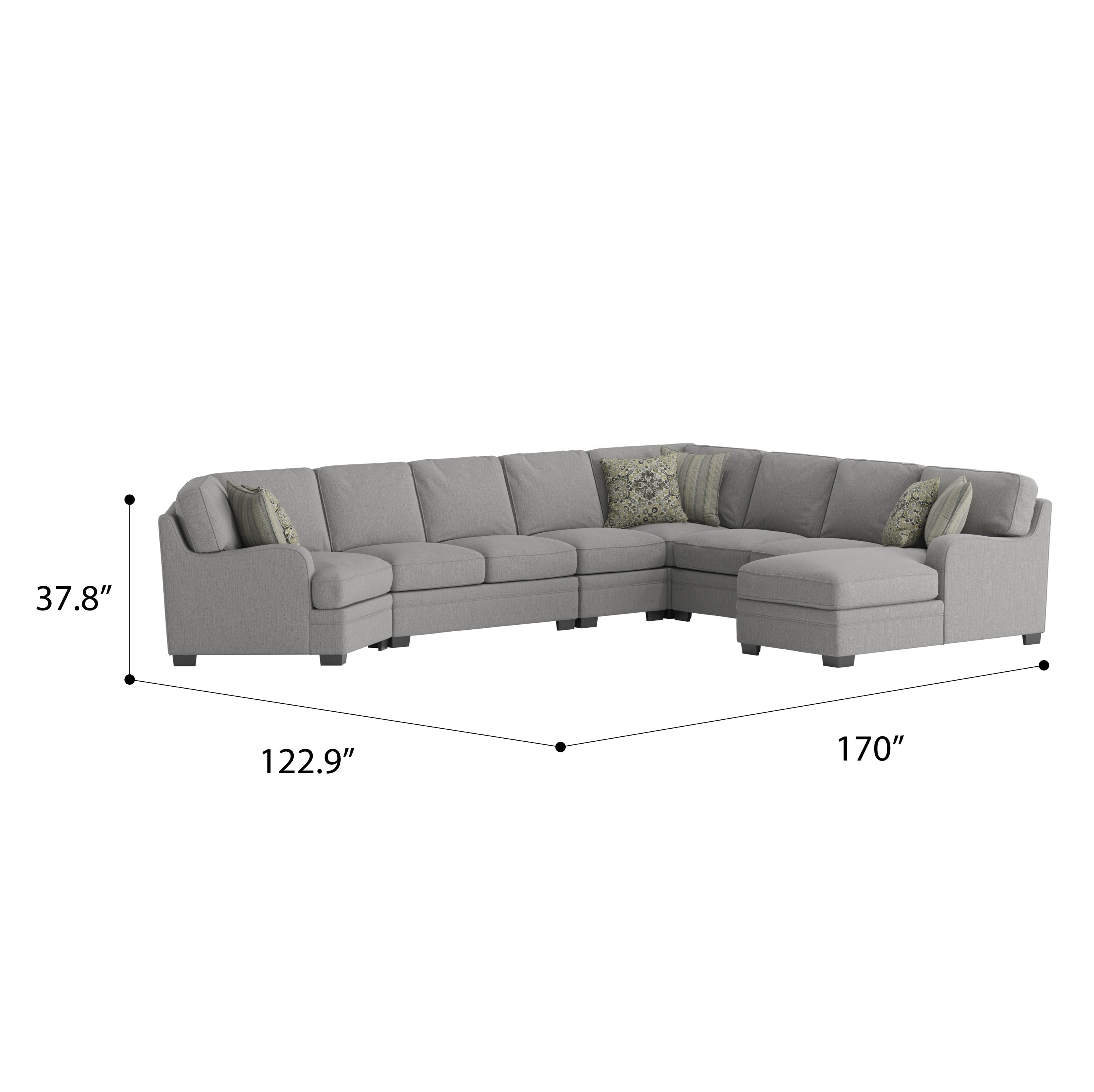 Emerald Analiese 6 Piece Sectional