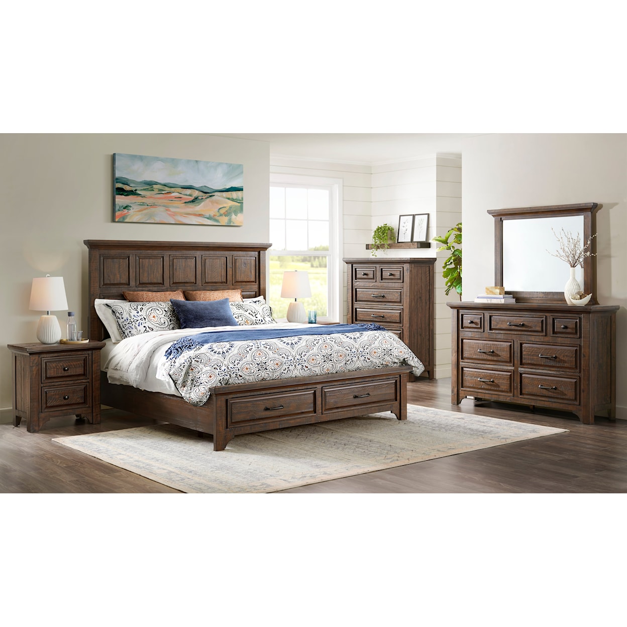 Emerald Vista Canyon Queen Storage Bed