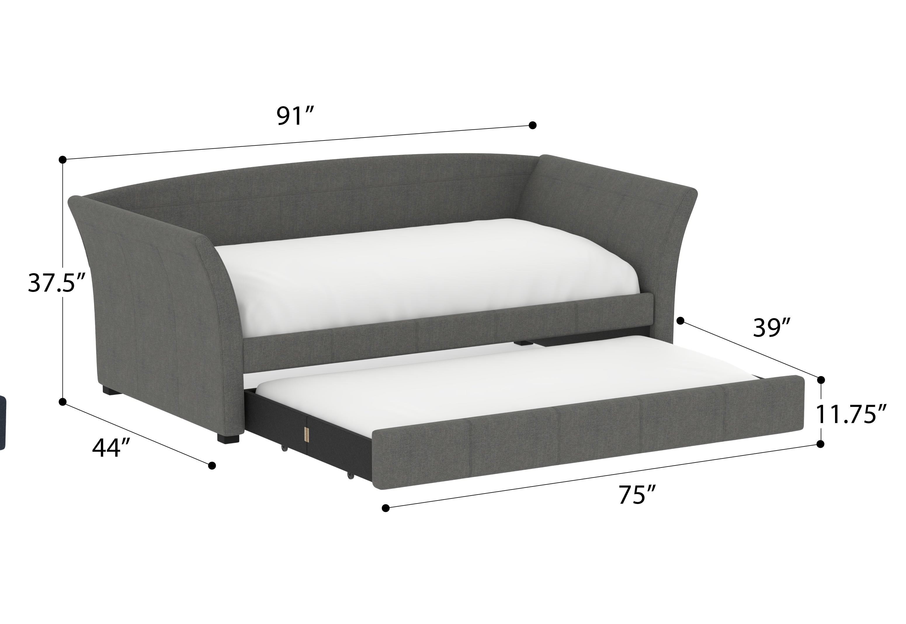 Emerald Vienna Trundle Daybed