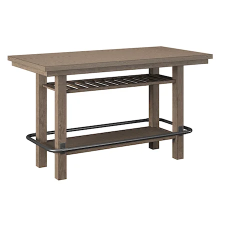 Transitional Bar Height Storage Table
