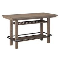 Transitional Bar Height Storage Table