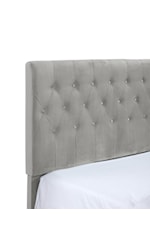 Emerald Amelia Transitional Tufted King Bed