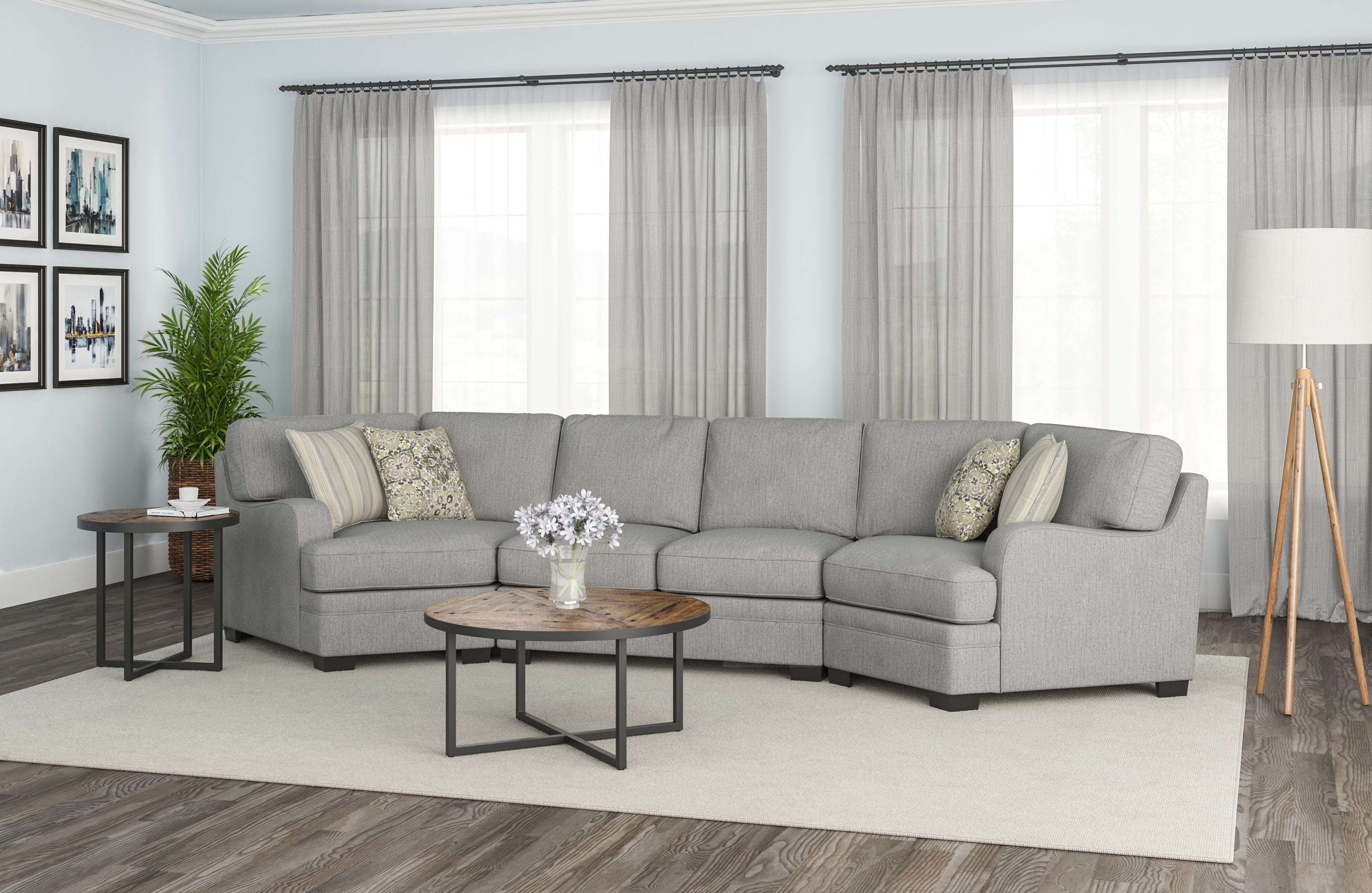Emerald Analiese Cuddler Sectional