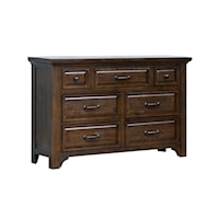 Traditional Dresser with Seven Drawers