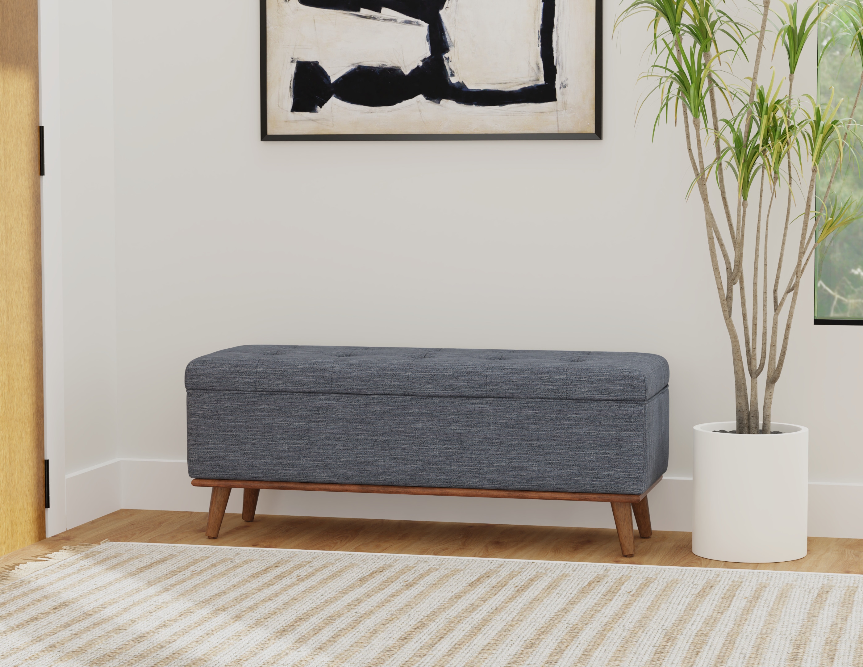 Emerald Rory Storage Ottoman