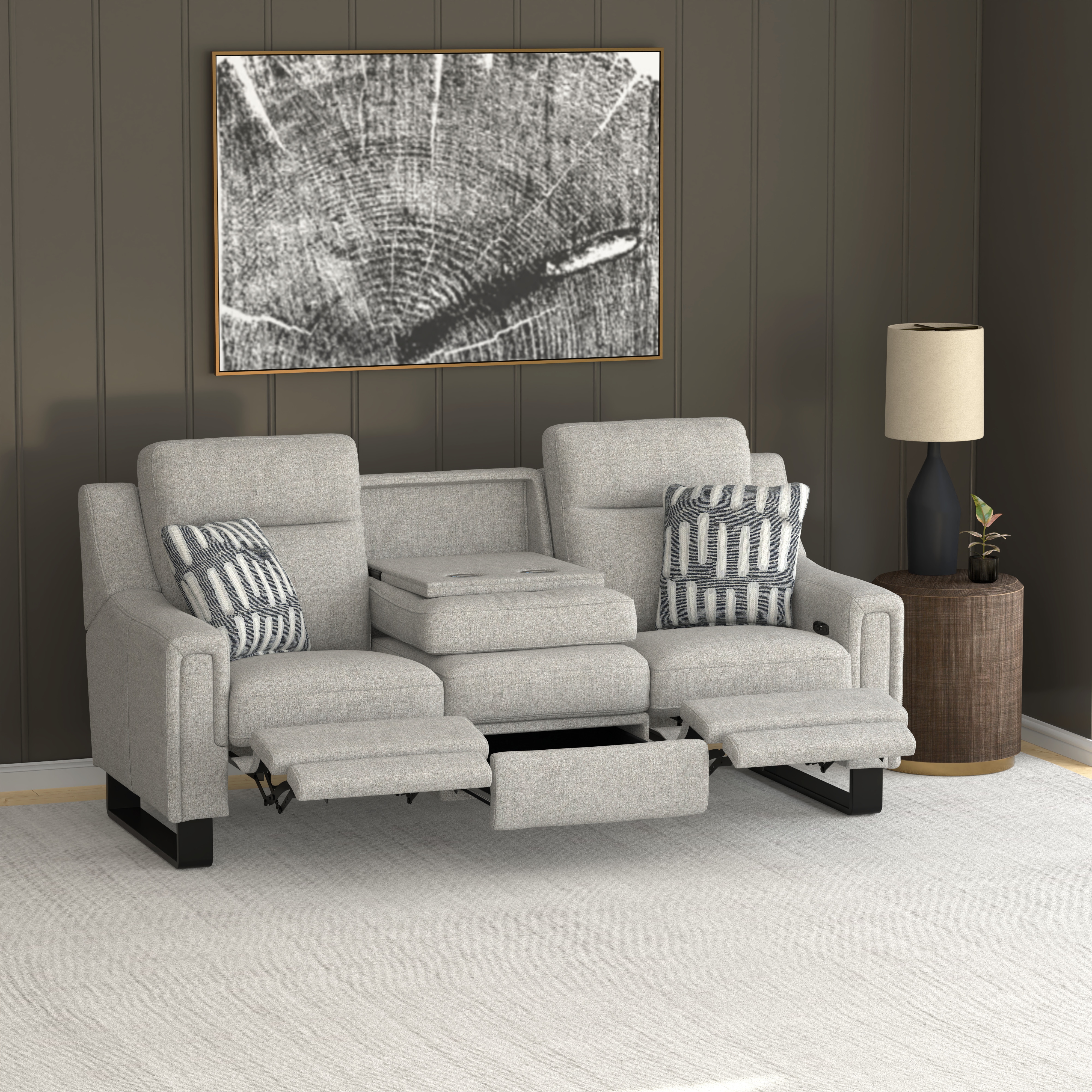 Emerald Teagan Dual Power Sofa