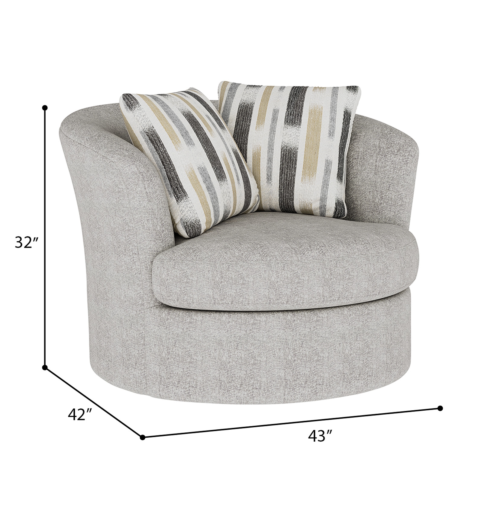 Emerald Myles Swivel Chair