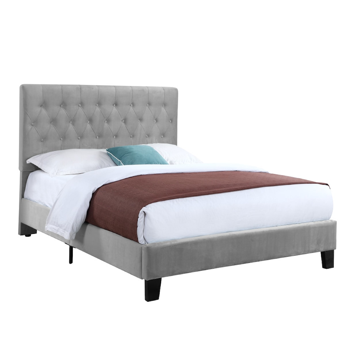 Emerald Amelia King Upholstered Bed