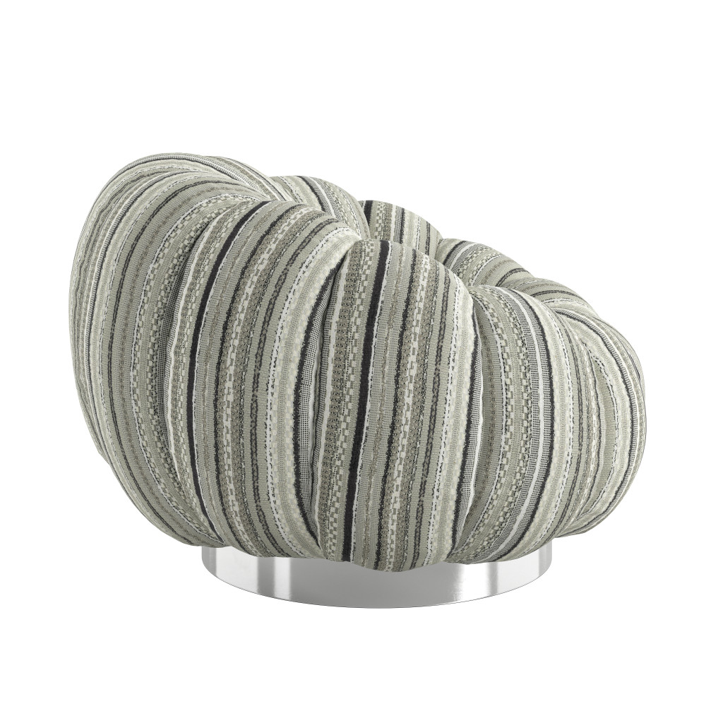 Pumpkin Swivel Accent Chair