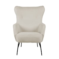 Contemporary Wing Back Accent Chair 