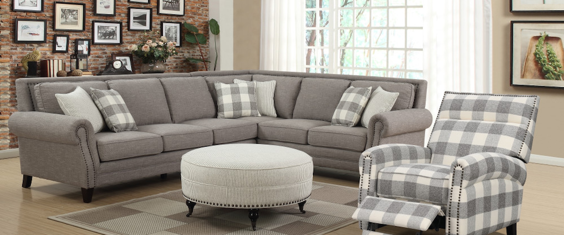Living Room Set with Sectional