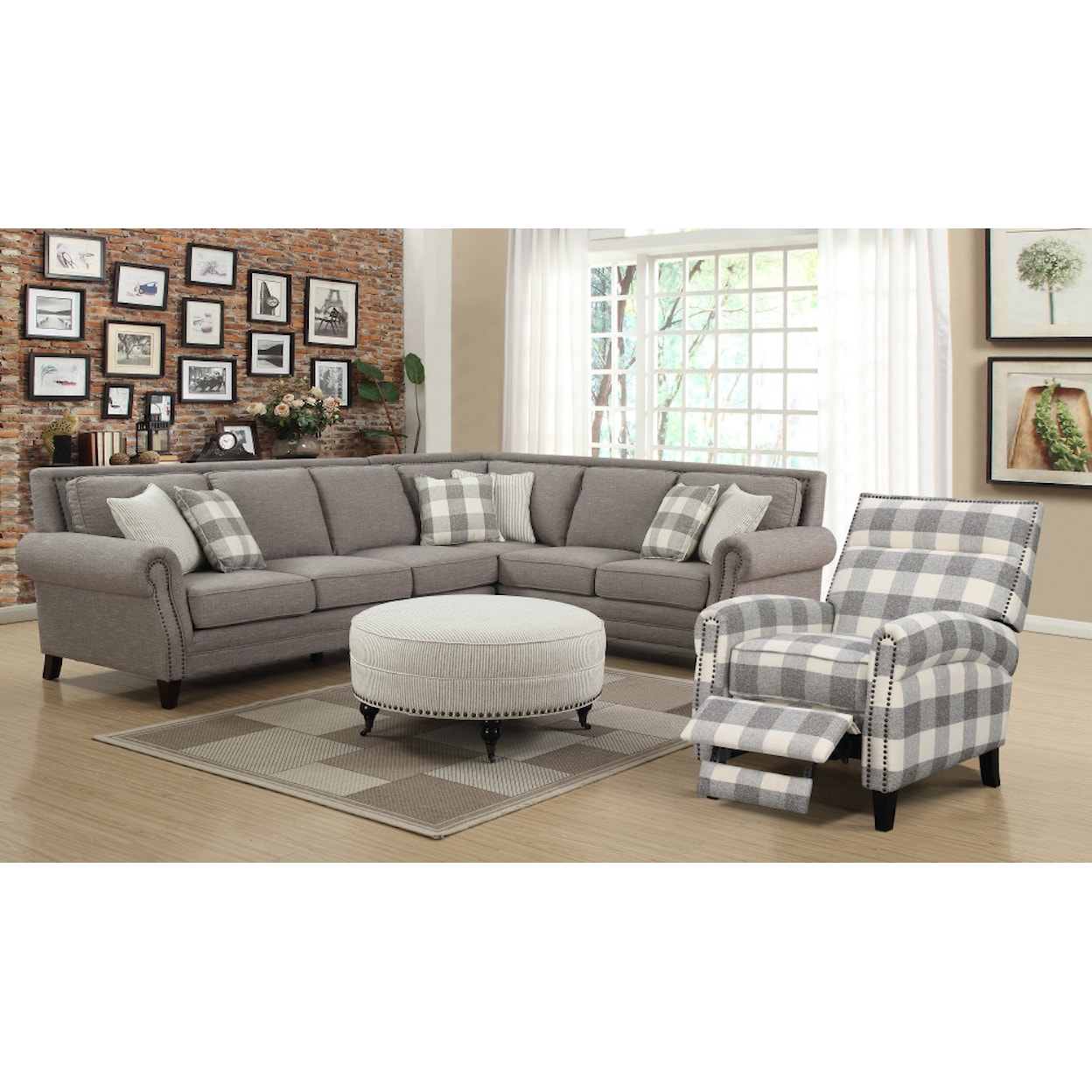 Emerald Willow Creek Living Room Set with Sectional