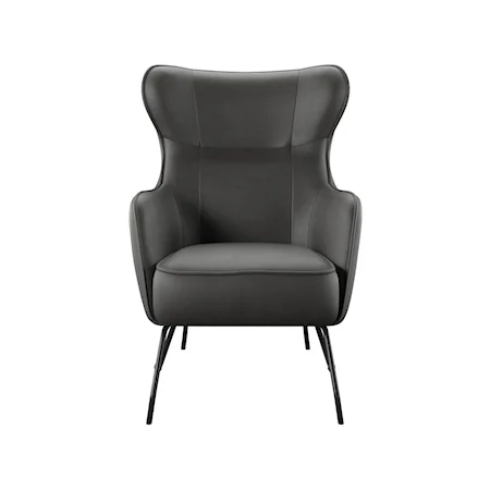 Contemporary Wing Back Accent Chair 