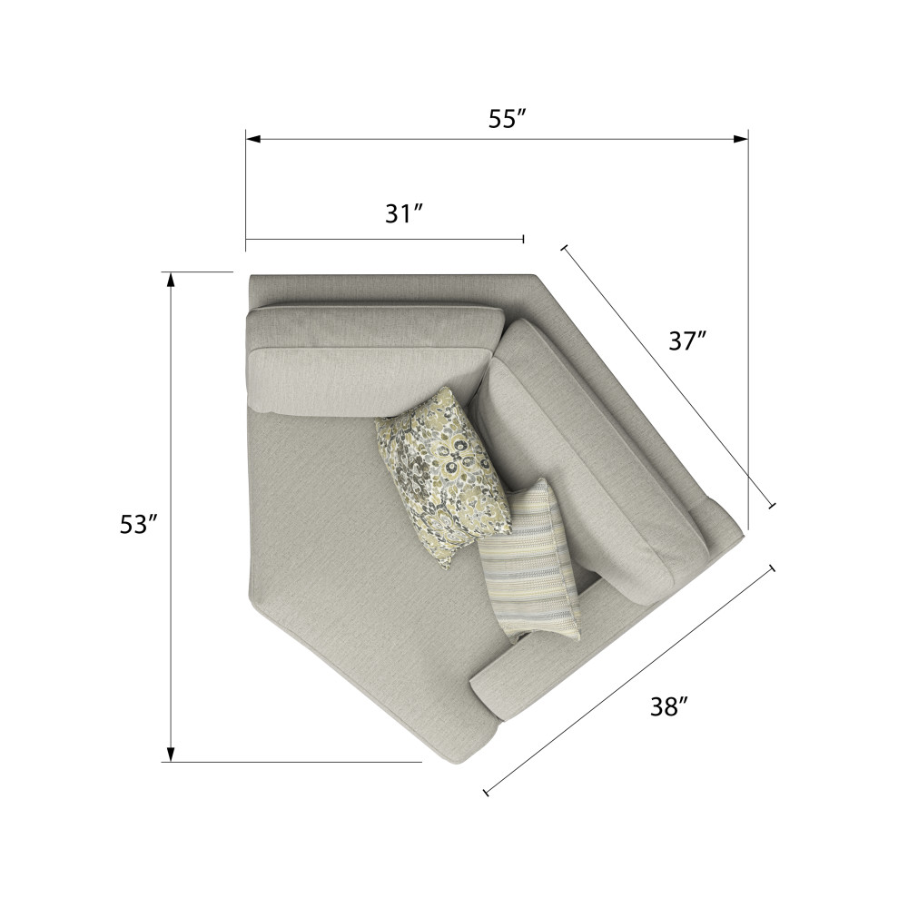 Emerald Analiese Sectional Sofas