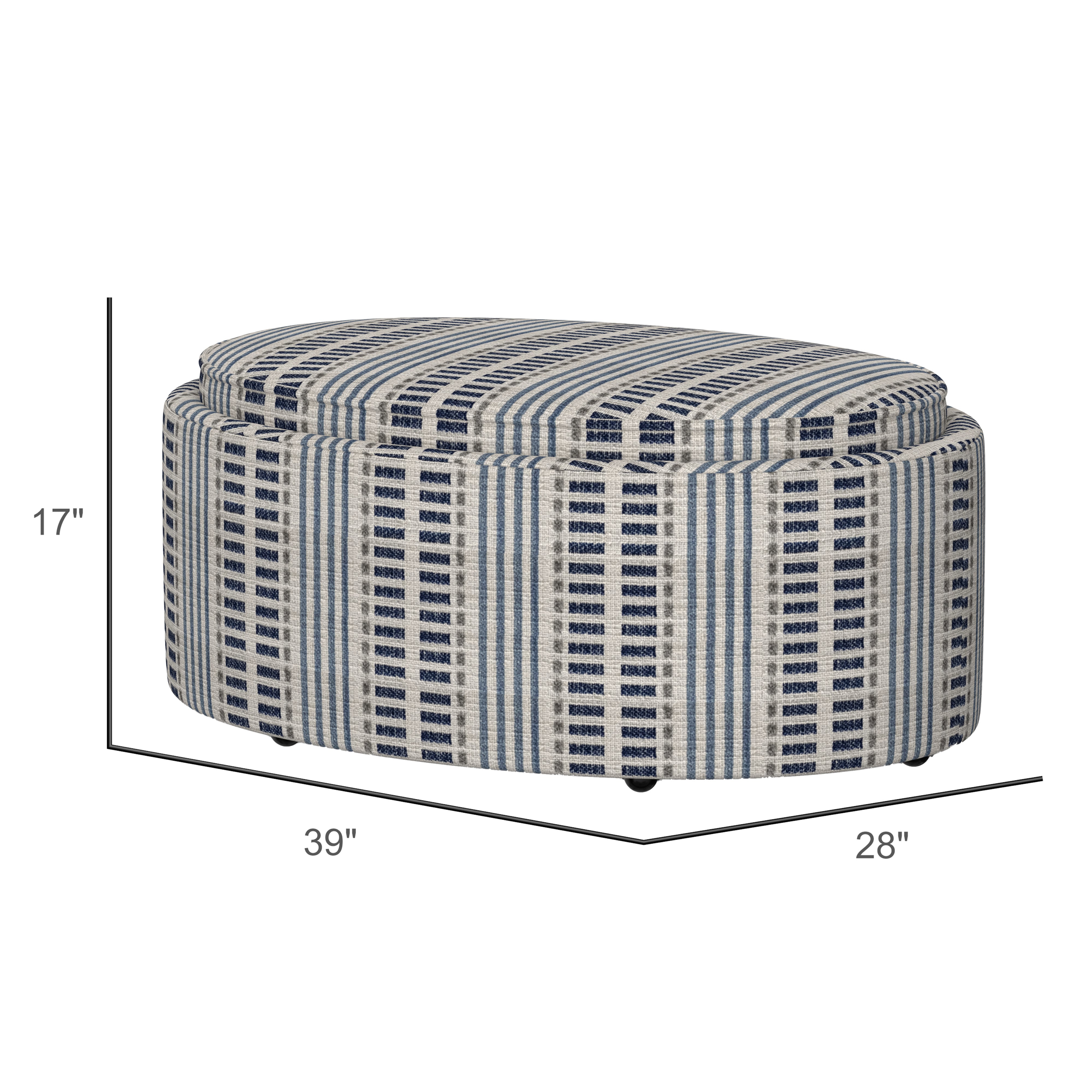 Emerald Casey Storage Ottoman