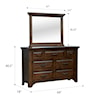 Emerald Vista Canyon Dresser and Mirror Set