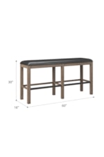 Emerald Benton Transitional 5-Piece Bar Table and Stool Set