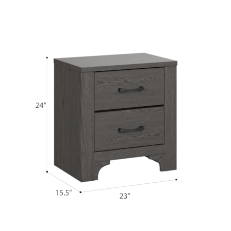 2-Drawer Nightstand