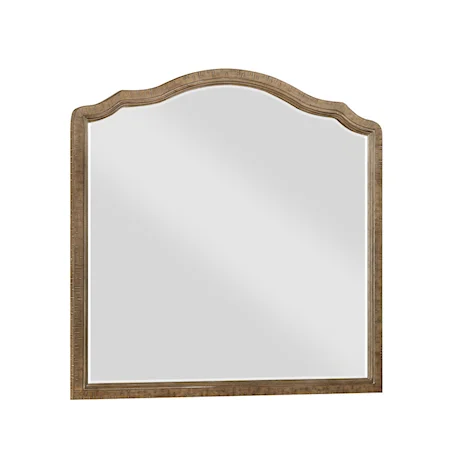 Relaxed Vintage Arched Mirror with Sandstone Finish