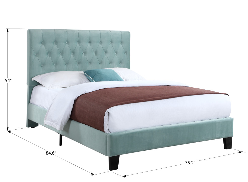 Emerald Amelia California King Upholstered Bed
