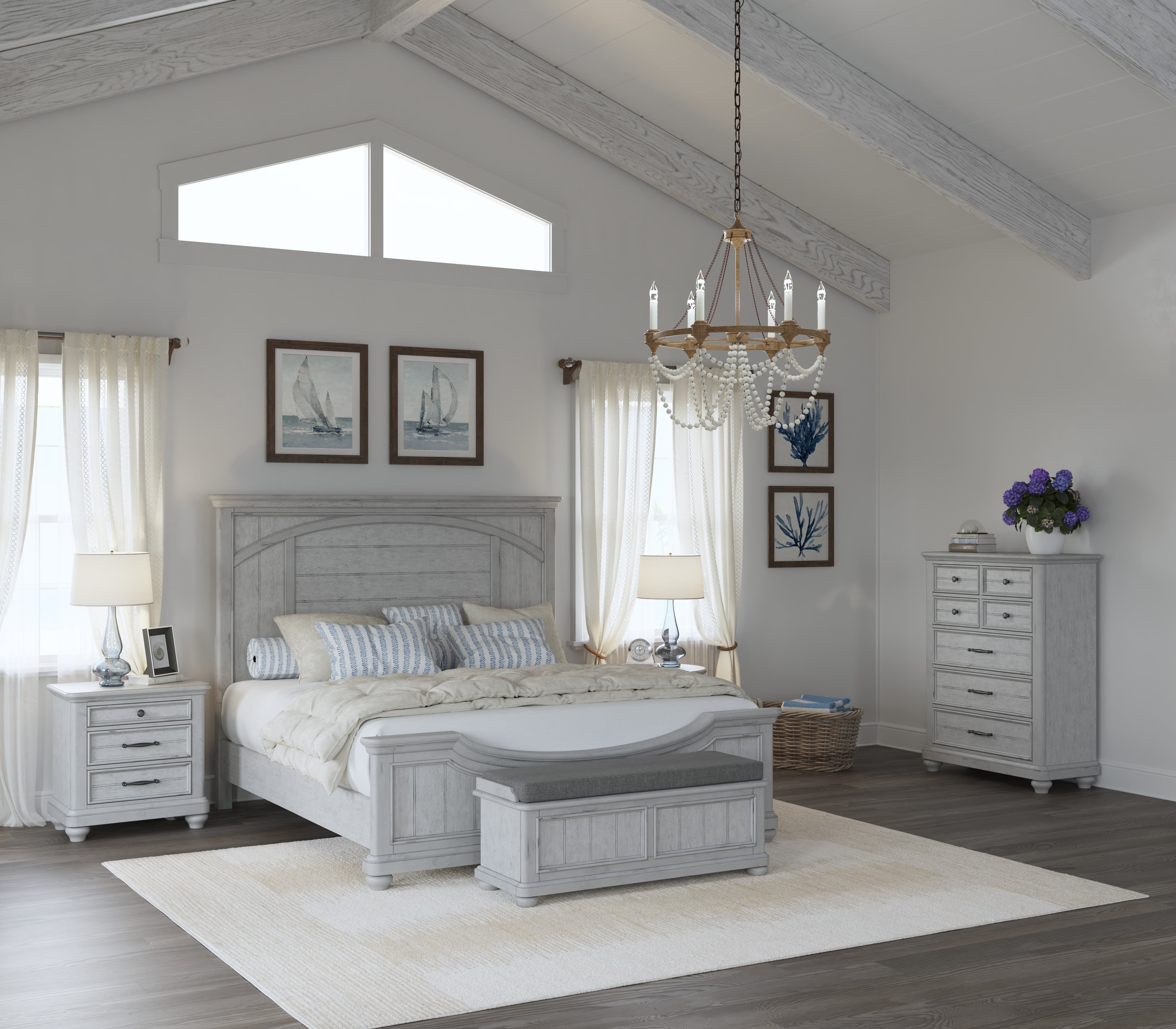 Farmhouse bedroom deals storage bench